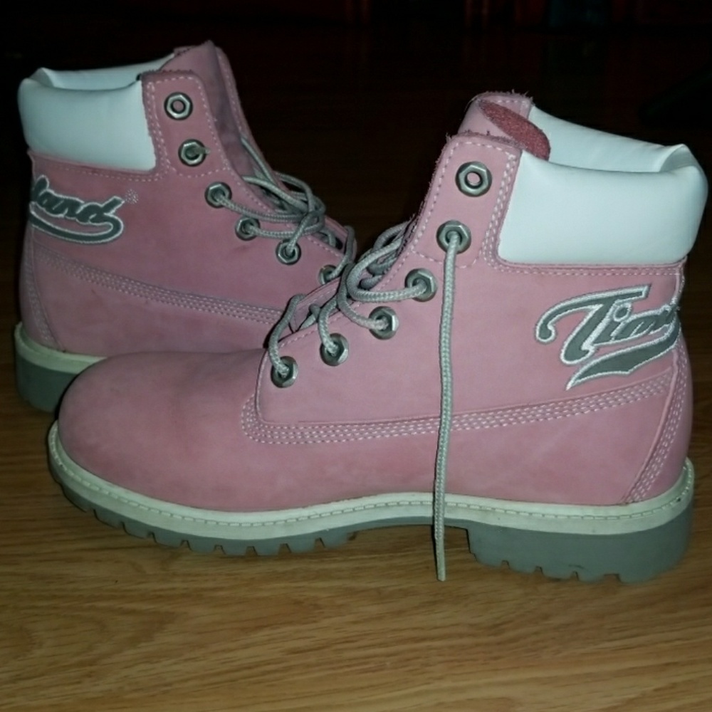 Pink Timberland Boots